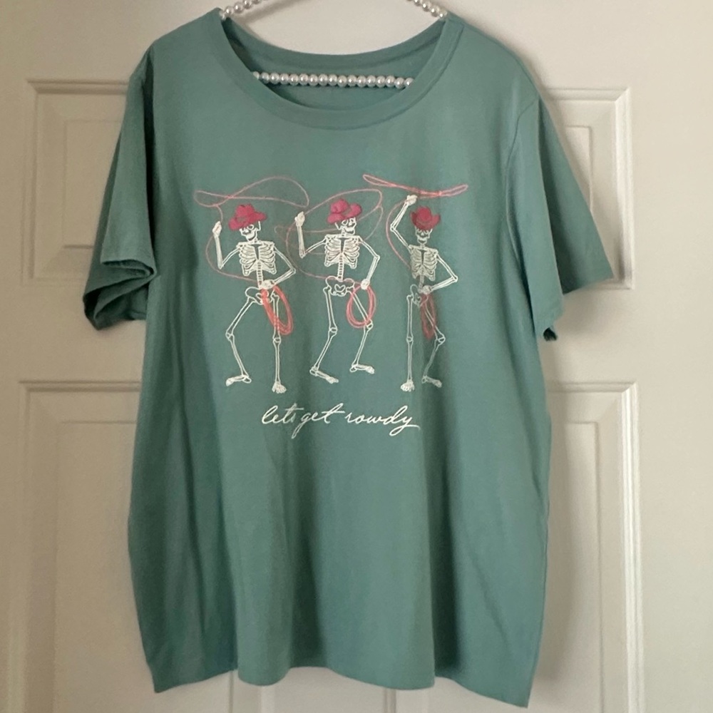 Target Sage Cowboy Skeleton Tee